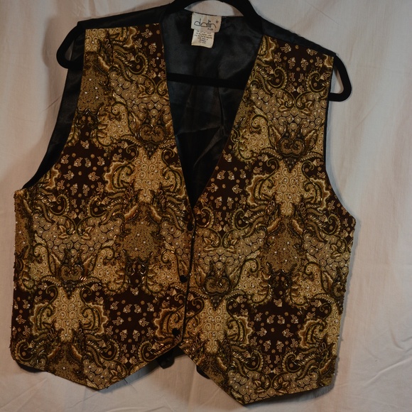 BEADED/PEARL VEST SZ L - Picture 4 of 6